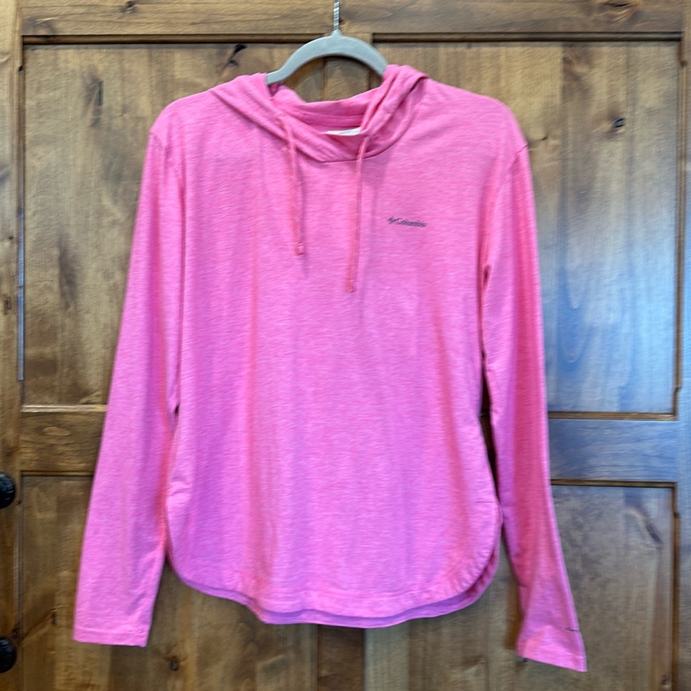 Columbia Pink Long Sleeve Hooded Top
